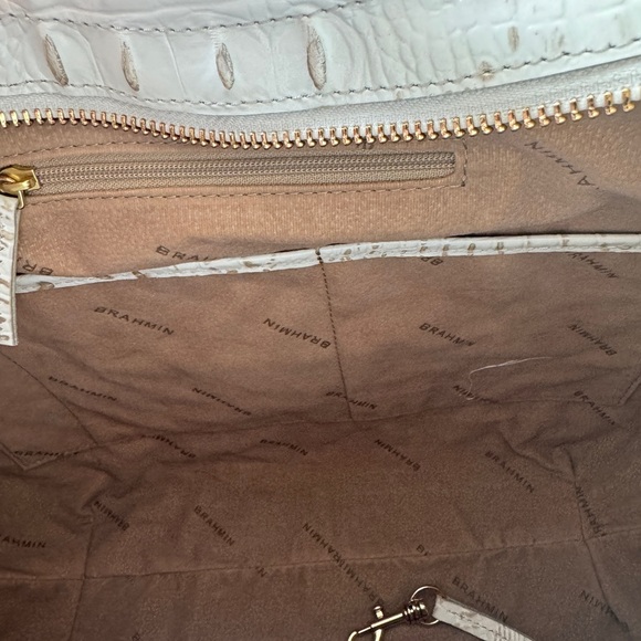 Brahmin Sugar Whiteish Johanna Handbag Hobo Style NWT - Picture 11 of 12